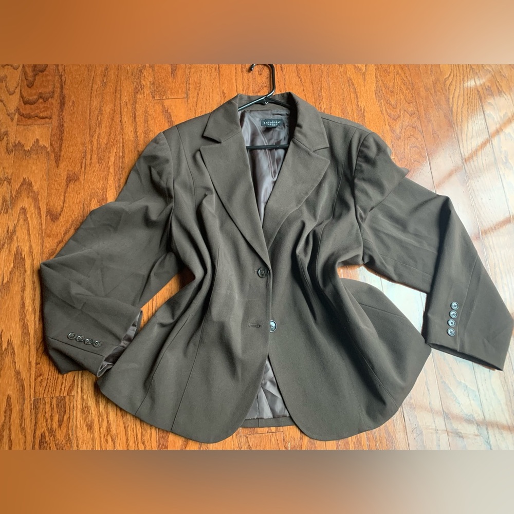 Rafaella Women’s Plus Size Brown Blazers